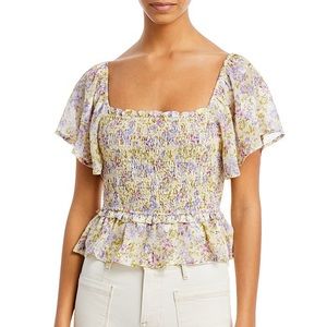 ASTR the Label January Top in Ivory Lilac